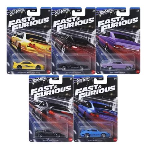 Kit Carrinhos Hot Wheels Edição Fast Furious C Mattel Frete grátis