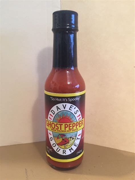 Daves Gourmet Ghost Pepper Hot Sauce 5oz Scorched Lizard Sauces