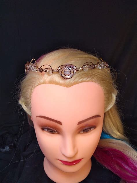 Fair Princess Elven Fairy Fantasy Wire Wrap Crown Etsy