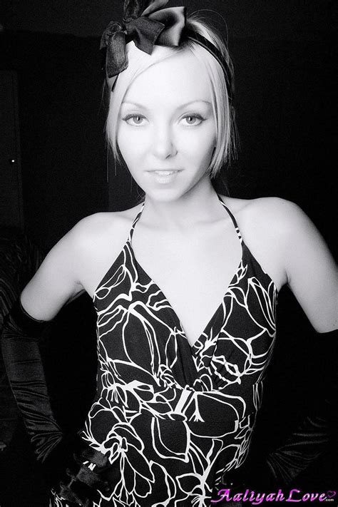 Aaliyah Love Poses As A Sexy Black And White Movie Star Porn Pictures XXX Photos Sex Images