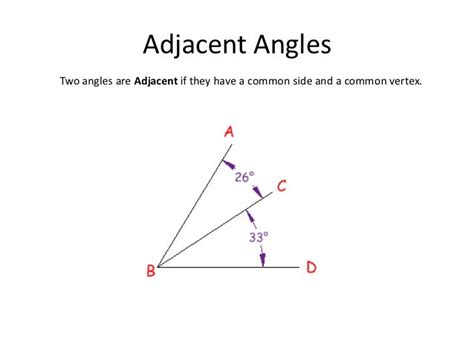 Adjacent and Vertical Angles