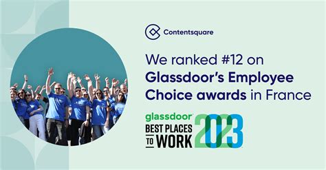 Contentsquare 12 Of Glassdoor Best Employers Choice Awards In France