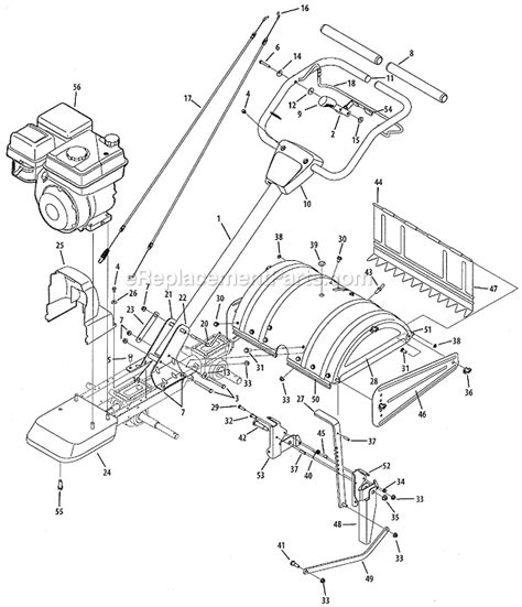 Craftsman Rear Tine Tiller Parts Diagram