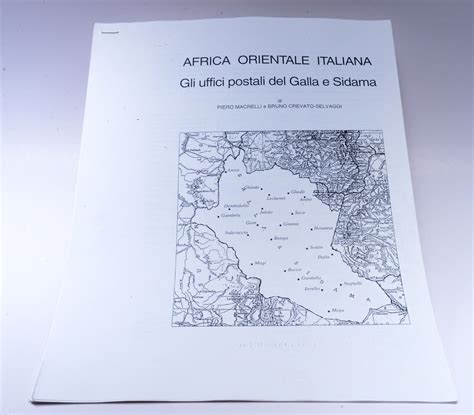 Italian East Africa Harar Galla Sidamo Scioa Eritrea Amara Philatelic
