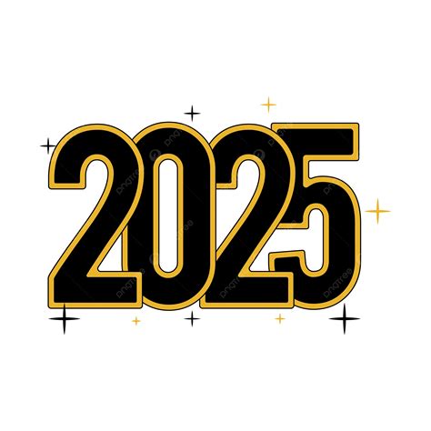 New Year 2025 Vector, 2025, Year, New Year PNG and Vector with ...