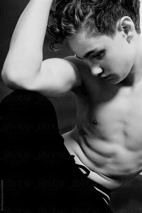 Black And White Portrait Of A Naked Guy By Stocksy Contributor Stas Pylypets Stocksy