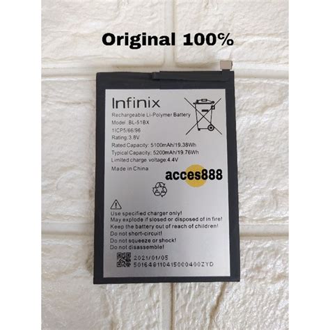 Jual Baterai Infinix Hot Hot Note X X Bl Bx Original Shopee Indonesia