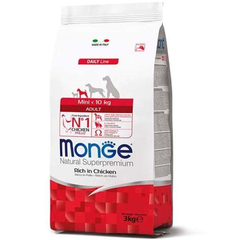 Сухой корм для взрослых собак мелких пород Monge Dog Mini Adult с ...