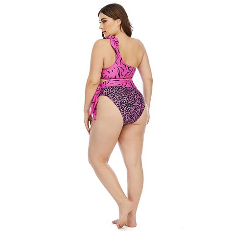 Custom Wholesale Hot Sale Sexy Plus Size Two Piece Bikini Sets Beach Wear High Waist Hollow