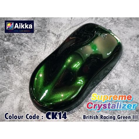 Aikka Ck14 British Racing Green Iii Supreme Crystalizer 2k Car Paint Cat Kereta Motor Cat Bancuh