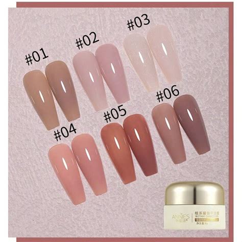 G Pc Transparent Nude Colored Nail Gel Polish Popular For White And Smooth Nail Look