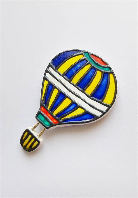 Hot Air Balloon Refrigerator Magnet Fridge Magnet Hot Air Etsy