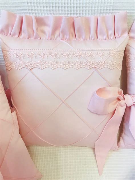 Light Pink Baby Girl Bedding Set Cot Bumper Baby Bedding Etsy