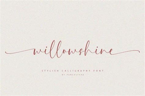 Willowshine Font By Pen Culture Creative Fabrica Vintage Fonts