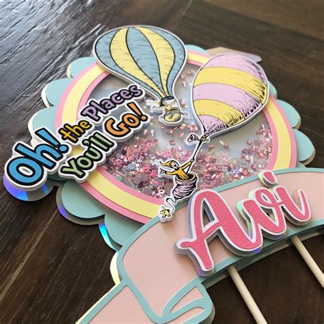 Hot Air Balloons Oh The Places Youll Go Inspired Seuss Etsy