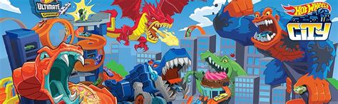 Amazon Hot Wheels City Track Set Ultra Shark Car Wash With