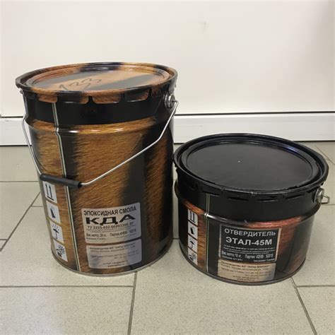 Эпоксидная смола КДА с отвердителем Этал 45М, 15 кг - купить недорого ...