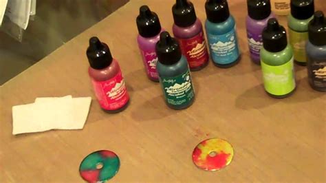 Alcohol Inks On Washer Necklaces Youtube