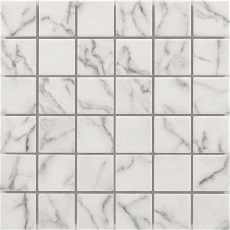 BARWOLF Grès cérame Barwolf Grip marmor blanc mosaïque 5 x 5 cm 31 4