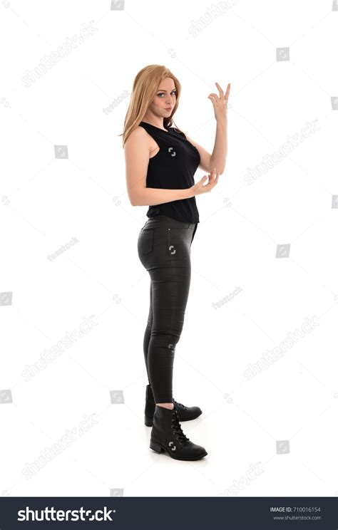 Full Length Portrait Blonde Girl Wearing Stock Photo Shutterstock
