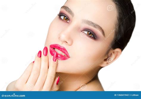 Striking Brunette Beauty Stock Photo Image Of Foundation