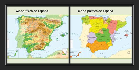 Mapas F Sico Y Pol Tico De Espa A Mapas Mudos Para Usar En Tus Clases