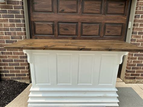 solid wood  foot bar white south lyon tent rental