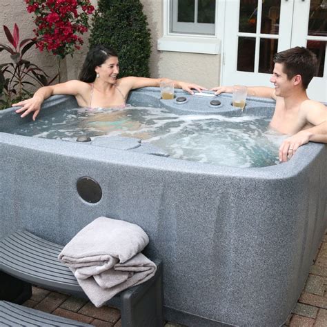 Aquarest Spas Ar Select Person Jet Plug And Play Hot Tub W Led Waterfall