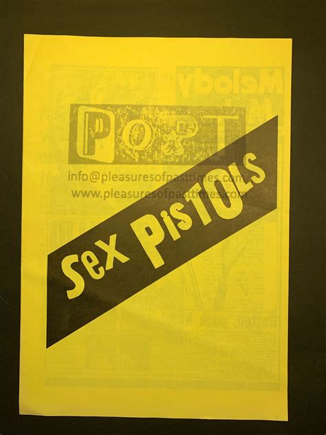 Punk Sex Pistols Anarchy In The Uk Press Book Single Pleasures Of Past Times