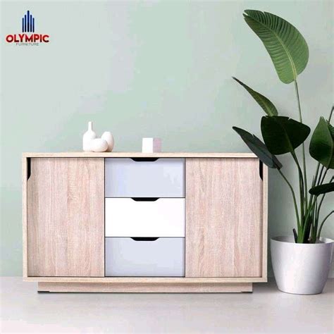 Jual Bufet Ruang Tamu Dengan Laci Bufet Serbaguna Rak Drawer Credenza