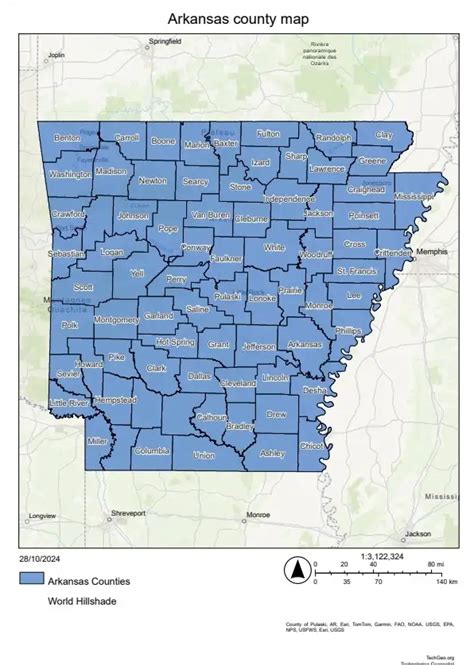 Arkansas County Map Techgeo Mapping