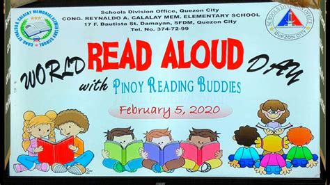 World Read Aloud Day February 5 2020 Cracmes Youtube