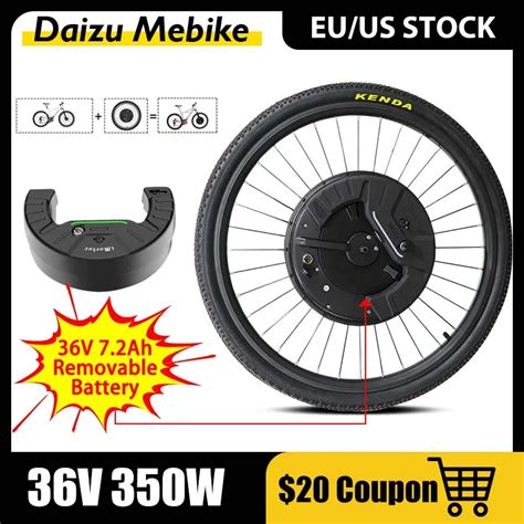 Removable Battery Ebike Conversion Kit Imotor 3 0 Wireless Front Wheel Electric Bicycle