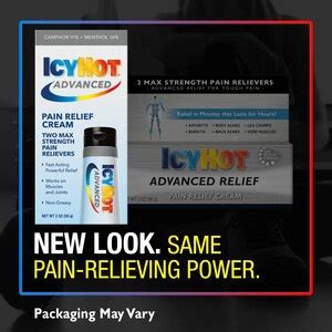 Icy Hot Advanced Pain Relief Cream 2 OZ Pick Up In Store TODAY At CVS