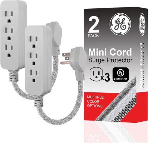 Ge Outlet Power Strip Extension Cord With Multiple Outlets Inch