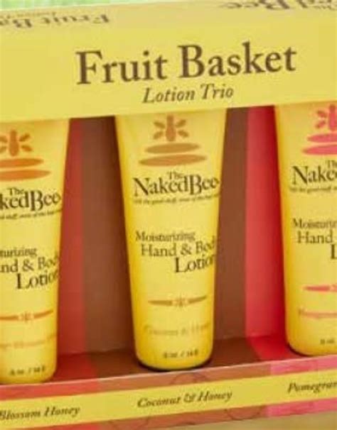 Naked Bee Fruit Basket Lotion Trio Wagon Wheel