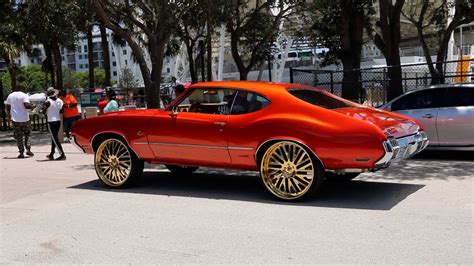 Whipaddict Kandy Orange Oldsmobile Cutlass On All Gold S With