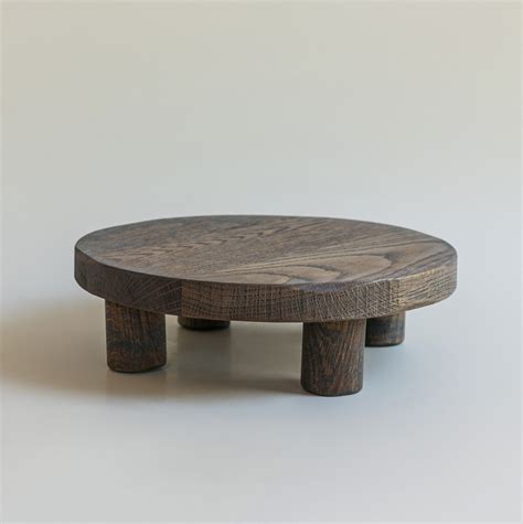 Тортовница на ножке WoodRood "Хагрид", 28 см, темный - 1 шт / подставка ...