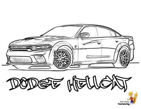 hellcat drawing 2