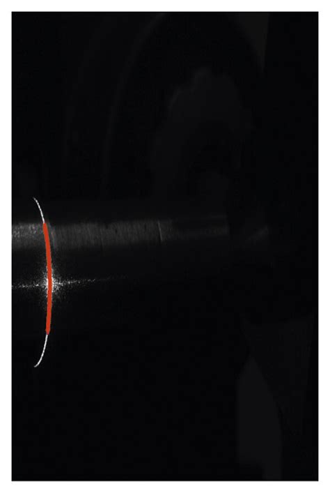 The Detection Results Of The Light Stripe Center Points On Shaft