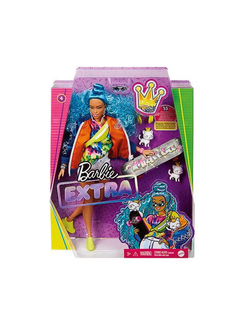 Mattel Barbie Extra Puppe Mit Blauen Haaren Und Skateboard Keine Farbe