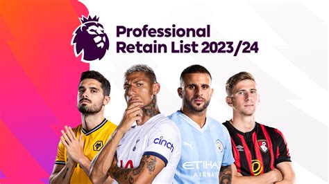 Premier League Clubs Publish 202324 Retained Lists