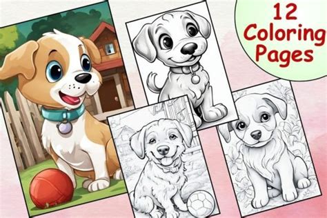 Puppy Coloring Pages - Happy Color® Art Coloring