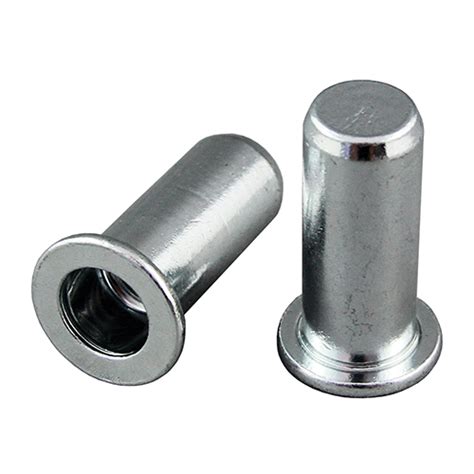 M Bralo Flange Head Plain Body Closed End Rivet Nuts Zinc Plated