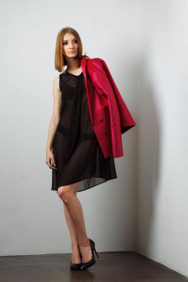 Sexy Fashion Model Black Lingerie Transparent Editorial Stock Photo Stock Image Shutterstock