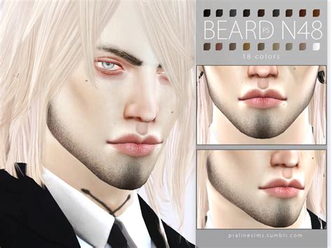 Beard Pack N06 By Pralinesims Sims 4 Hair