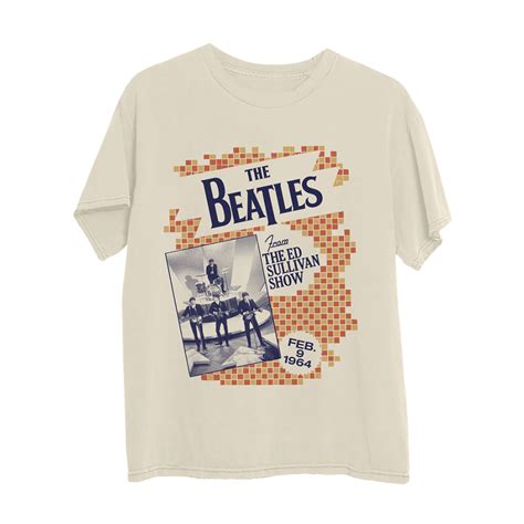The Beatles Checker Board T Shirt The Beatles Official Store