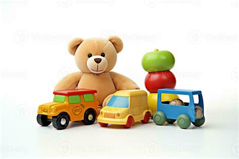 toys  car  isolated white background ai generative  stock