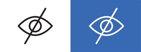 hide logo sign set outline  vector art  vecteezy