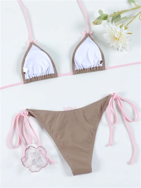 Tie Up Bow Micro Bikini Free Shipping